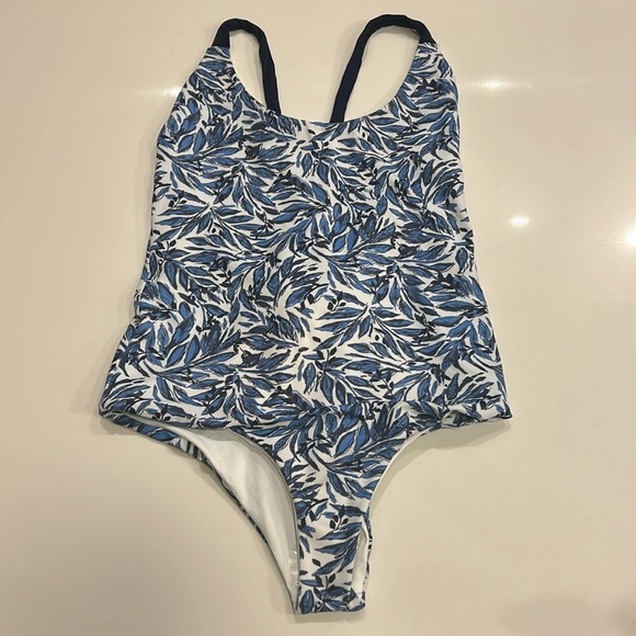 Anthropologie x Tavik Paradise Sea Blue Sicily One Piece Swimsuit, size medium - Picture 4 of 7